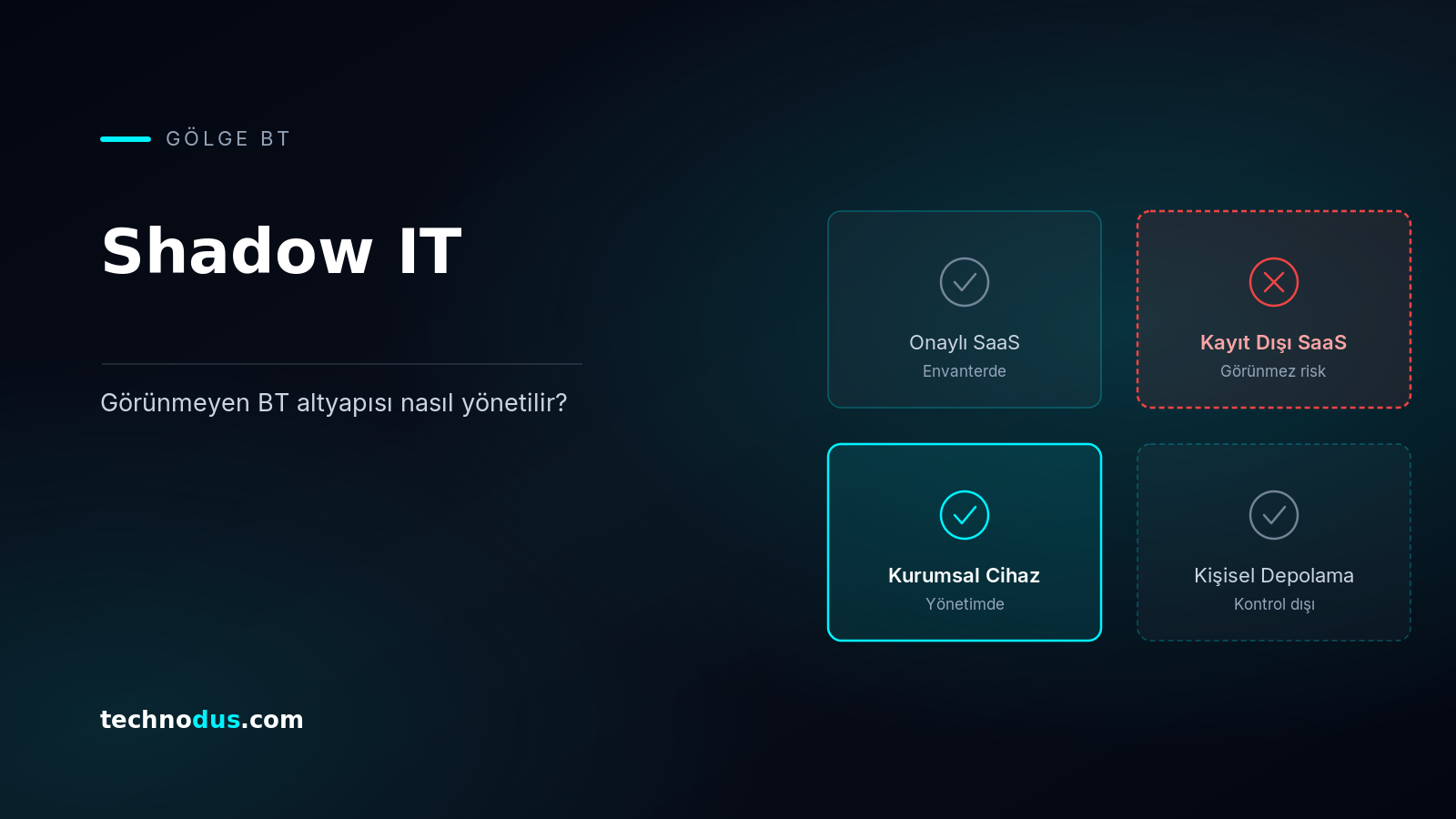 Shadow IT: Görünmeyen BT Altyapısı Nasıl Yönetilir?