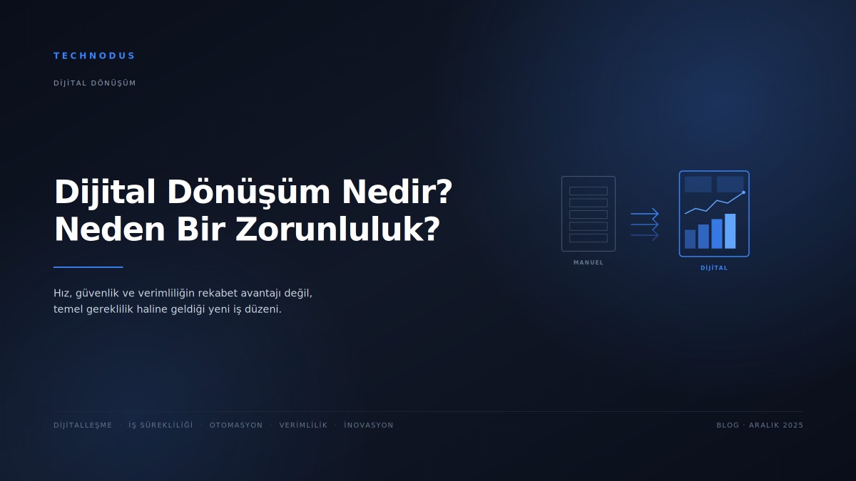 Dijital Dönüşüm Nedir? Kurumlar İçin Neden Artık Bir Zorunluluktur?