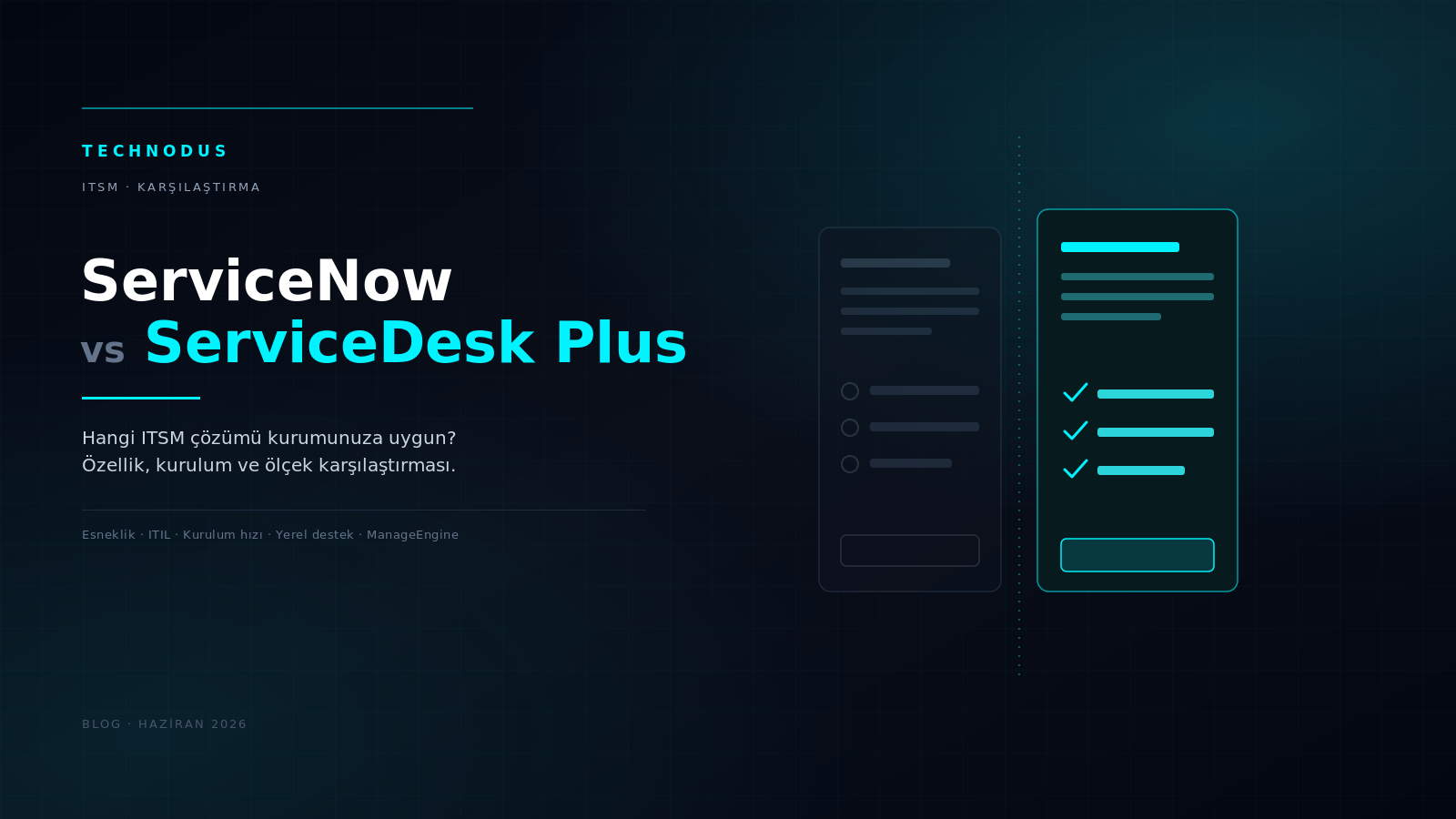 ServiceNow vs ManageEngine ServiceDesk Plus: Hangi ITSM Çözümü Size Uygun?