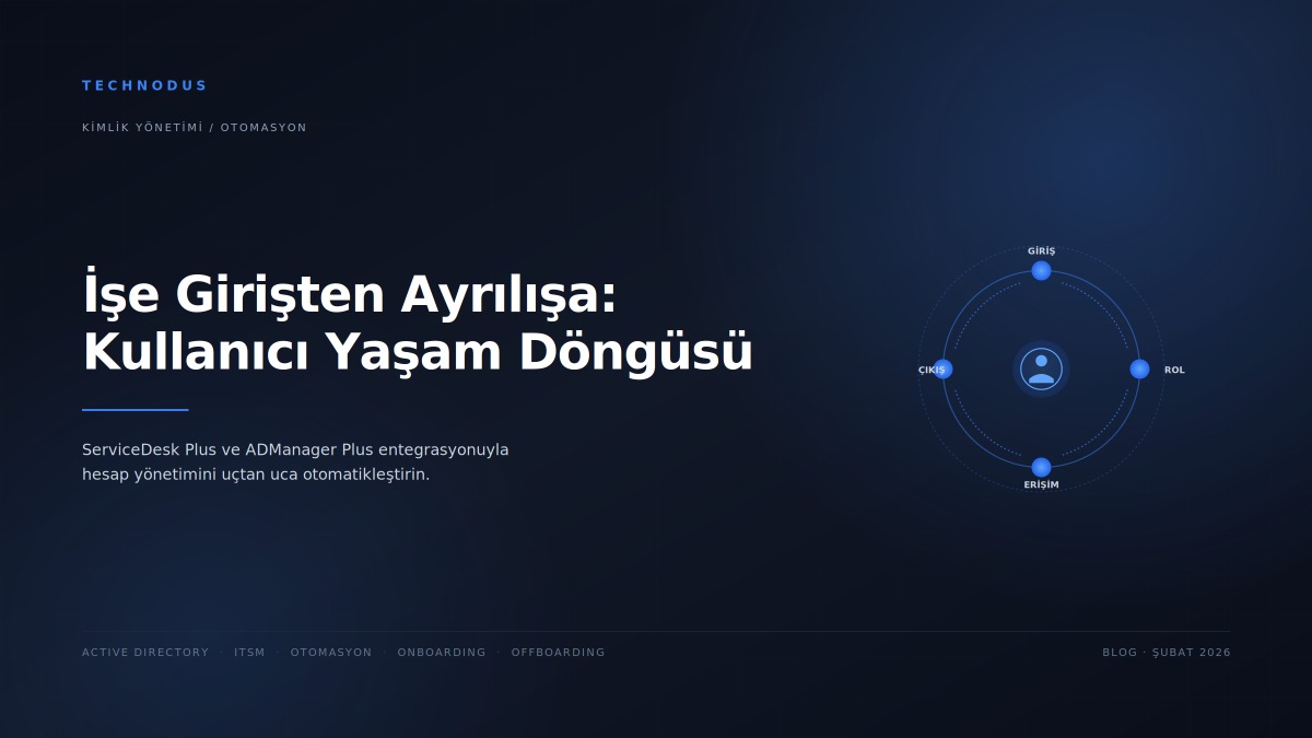 İşe Girişten Ayrılışa: Kullanıcı Yaşam Döngüsünü Otomatikleştirin