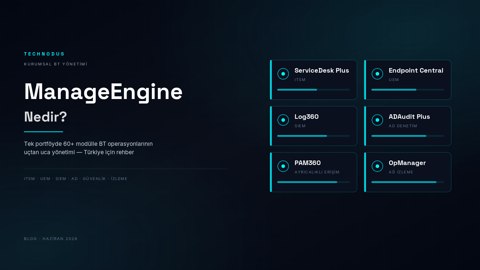 ManageEngine Nedir? Türkiye'de Çözümleri ve Modülleri