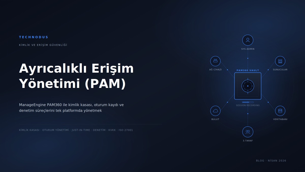 Ayrıcalıklı Erişim Yönetimi (PAM) Nedir? ManageEngine PAM360 ile Privileged Access Yönetimi